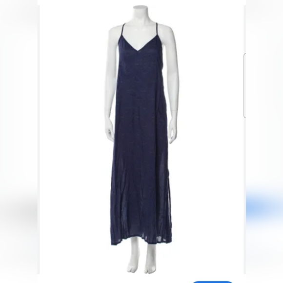 NWT Zadig & Voltaire Long Dress Bleu size 36 - Picture 1 of 3